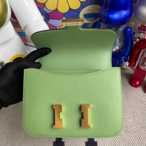 Replica Hermes Constance 18cm Light Green 2 Replica Hermes Constance 18cm Light Green - high-quality designer bag clone