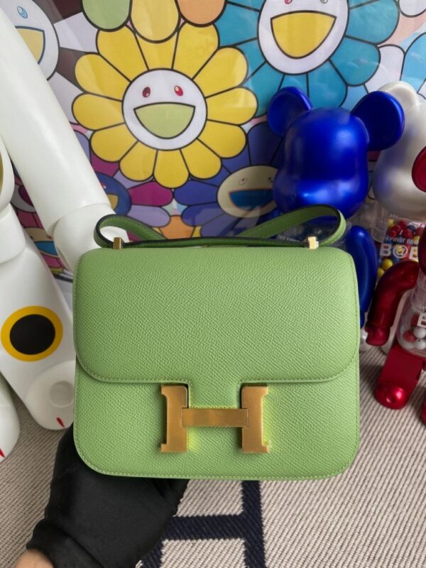 Replica Hermes Constance 18cm Light Green 1 Replica Hermes Constance 18cm Light Green - high-end fake designer purse