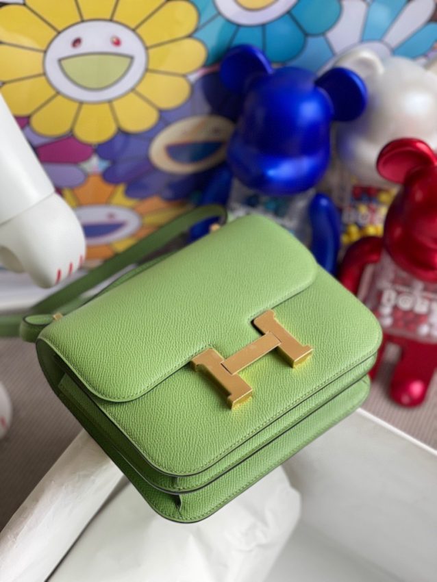 Replica Hermes Constance 18cm Light Green 6 Replica Hermes Constance 18cm Light Green - high-quality designer bag clone