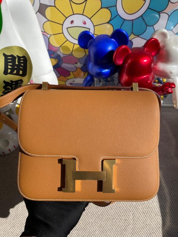 Replica Hermes Constance 24cm Brown - best quality luxury bag dupe