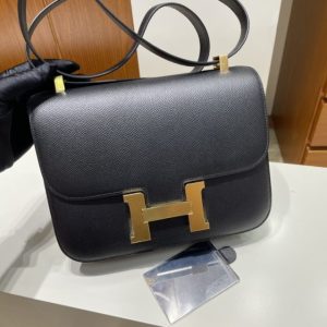 Replica Hermes Constance 24cm Black 1 Replica Hermes Constance 24cm Black - ultra-realistic fake designer tote