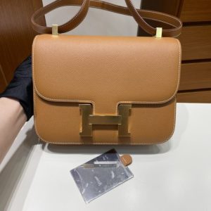 Replica Hermes Constance 24cm Golden Brown 1 Replica Hermes Constance 24cm Golden Brown - high-end fake designer purse