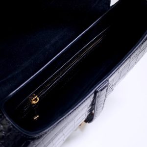 Replica Dior Saddle Bag Crocodile Black 5 Replica Dior Saddle Bag Crocodile Black - premium 1:1 fake handbag model