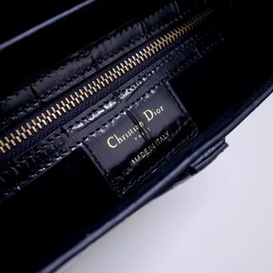Replica Dior Saddle Bag Crocodile Black 8 Replica Dior Saddle Bag Crocodile Black - premium-grade designer purse dupe