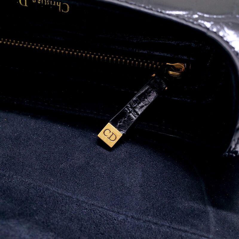 Replica Dior Saddle Bag Crocodile Black 4 Replica Dior Saddle Bag Crocodile Black - authentic-look luxury purse replica