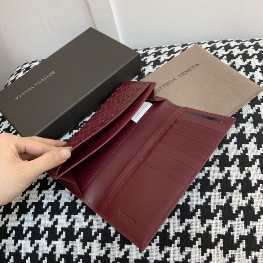 Replica Bottega Veneta Intrecciato Wallet Red 2 Replica Bottega Veneta Intrecciato Wallet Red - best quality luxury bag dupe