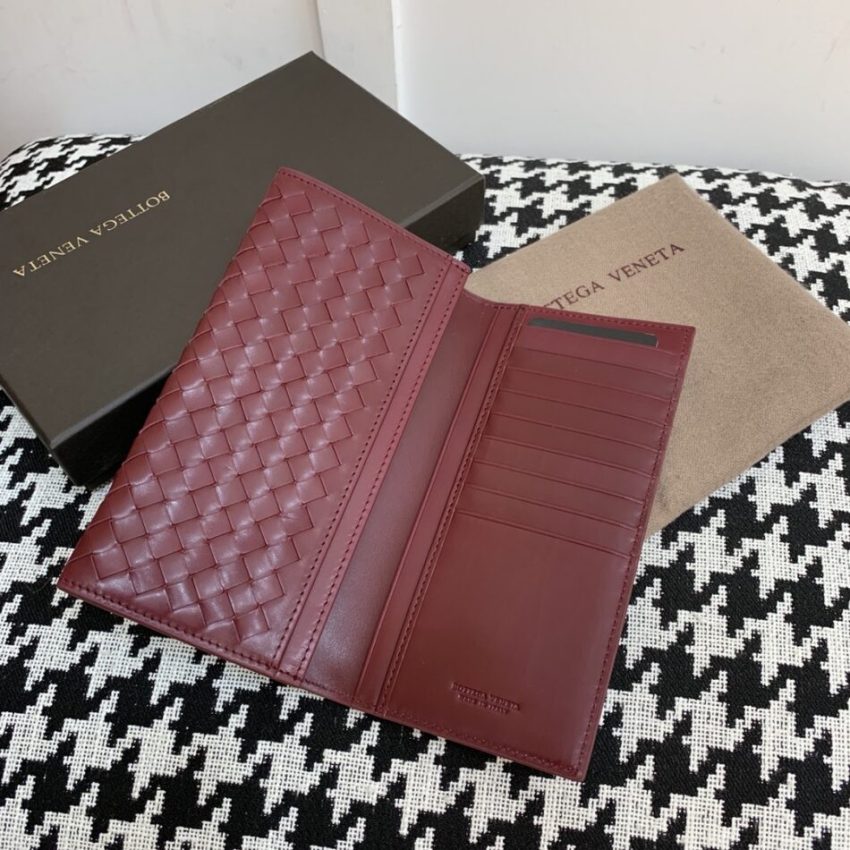 Replica Bottega Veneta Intrecciato Wallet Red 4 Replica Bottega Veneta Intrecciato Wallet Red - elite superclone designer purse