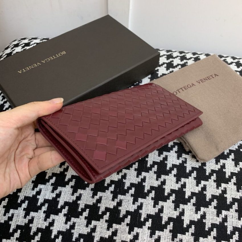 Replica Bottega Veneta Intrecciato Wallet Red 5 Replica Bottega Veneta Intrecciato Wallet Red - authentic-look luxury purse replica