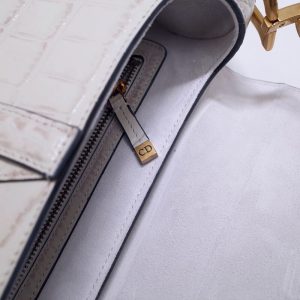 Replica Dior Saddle Bag Crocodile White - best-selling designer handbag dupe