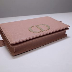 Replica Dior 30 Montaigne Pouch Pink - premium 1:1 fake handbag model