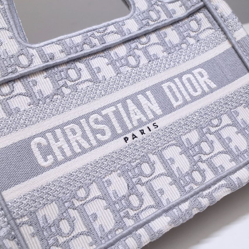 Replica Dior Tote Book Mini CD Grey 3 Replica Dior Tote Book Mini CD Grey - premium 1:1 fake handbag model