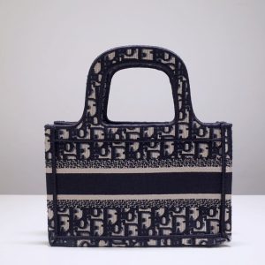 Replica Dior Tote Book Mini CD Black - high-accuracy replica luxury purse