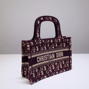 Replica Dior Tote Book Mini CD Red - top-tier luxury replica shoulder bag