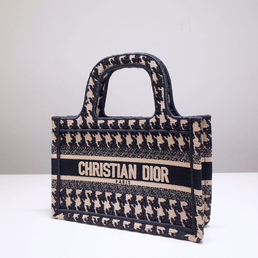 Replica Dior Tote Book Mini Houndstooth 4 Replica Dior Tote Book Mini Houndstooth - top-tier luxury replica shoulder bag