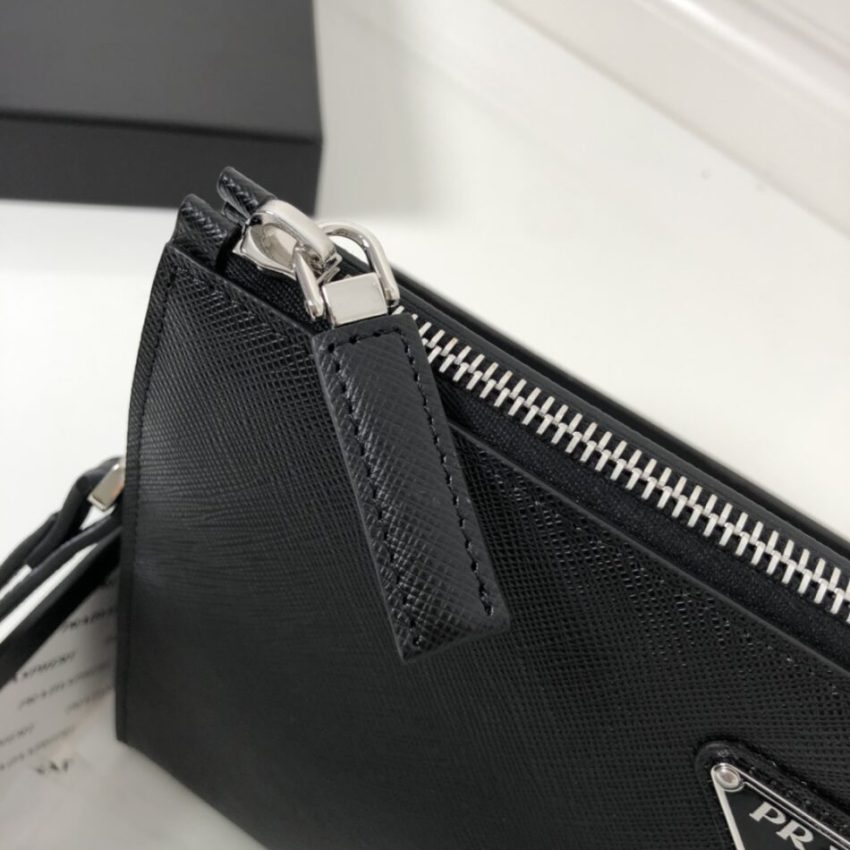 Replica Prada Saffiano Pouch Silver 5 Replica Prada Saffiano Pouch Silver - ultra-realistic fake designer tote