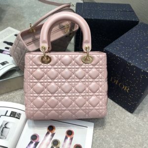 Replica Lady Dior Large Pink 8 Replica Lady Dior Large Pink - near-authentic luxury replica handbag