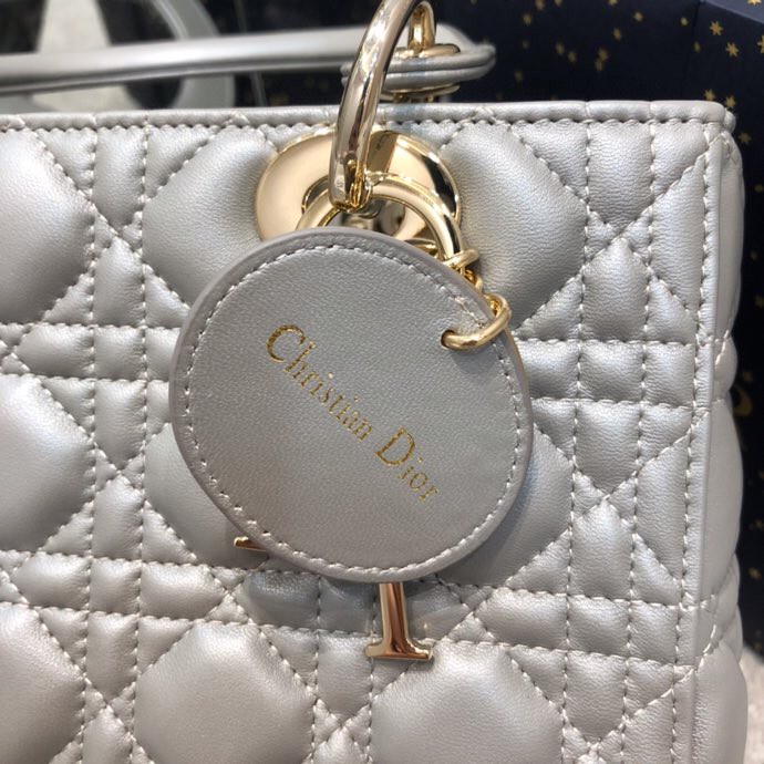Replica Lady Dior Large Silver - high-accuracy replica luxury purse