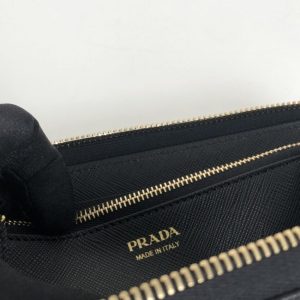Replica Prada Saffiano Long Wallet Black 5 Replica Prada Saffiano Long Wallet Black - best quality luxury bag dupe