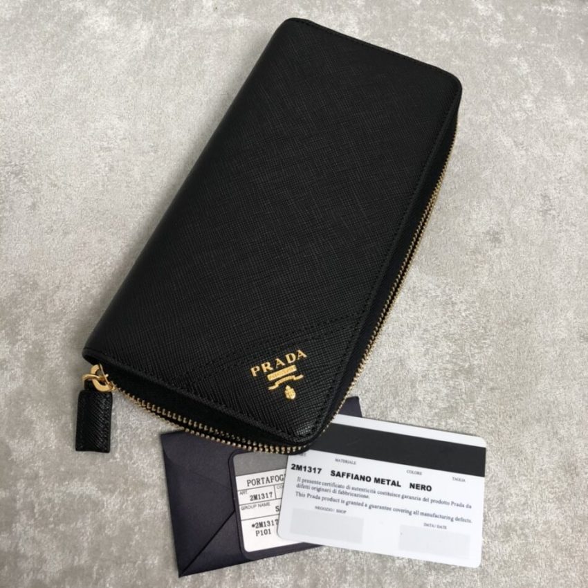 Replica Prada Saffiano Long Wallet Black 9 Replica Prada Saffiano Long Wallet Black - realistic designer-inspired fake bag