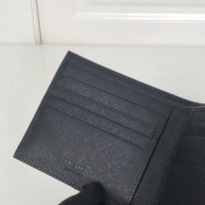 Replica Prada BiFold Wallet Black 2 Replica Prada BiFold Wallet Black - high-end fake designer purse