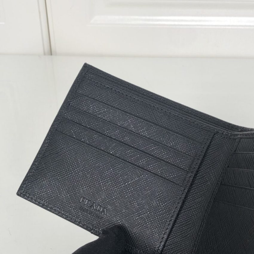 Replica Prada BiFold Wallet Black 2 Replica Prada BiFold Wallet Black - high-end fake designer purse