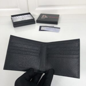 Replica Prada BiFold Wallet Black 3 Replica Prada BiFold Wallet Black - best-selling designer handbag dupe