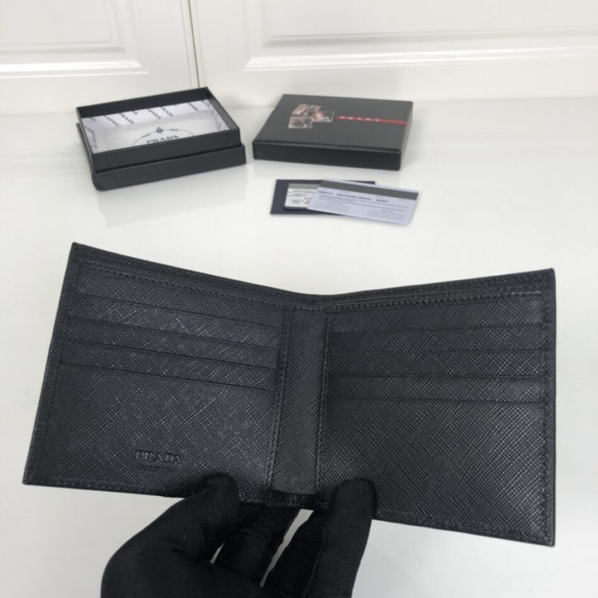 Replica Prada BiFold Wallet Black 3 Replica Prada BiFold Wallet Black - best-selling designer handbag dupe
