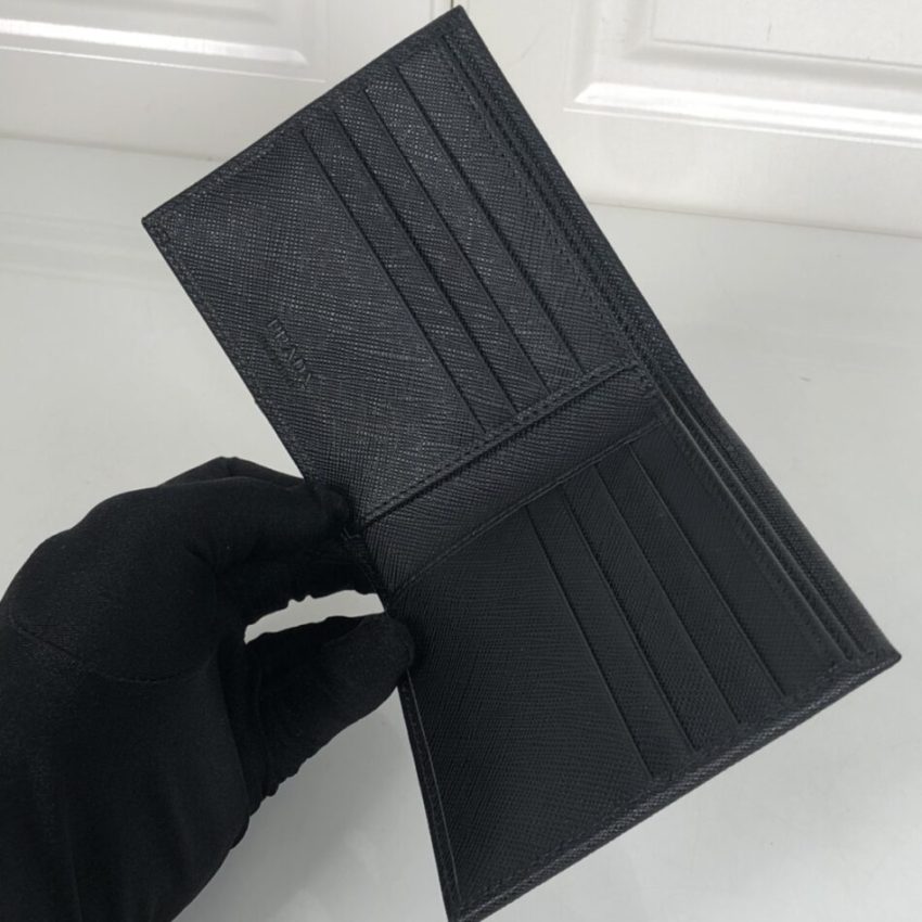 Replica Prada BiFold Wallet Black 5 Replica Prada BiFold Wallet Black - elite superclone designer purse