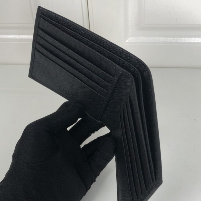 Replica Prada BiFold Wallet Black 6 Replica Prada BiFold Wallet Black - elite superclone designer purse