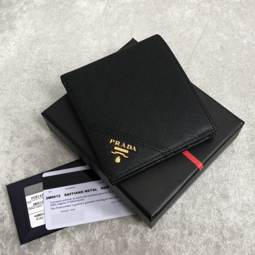 Replica Prada BiFold Wallet Black 8 Replica Prada BiFold Wallet Black - near-authentic luxury replica handbag