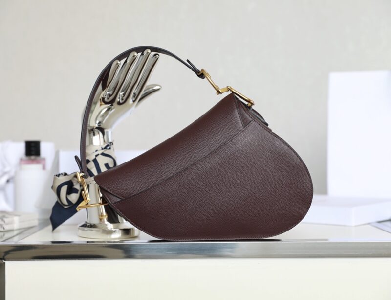 Replica Dior Saddle Bag Bordeaux - authentic-look luxury purse replica
