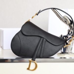 Replica Dior Saddle Bag Black 1 Replica Dior Saddle Bag Black - authentic-look luxury purse replica