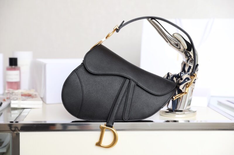 Replica Dior Saddle Bag Black 1 Replica Dior Saddle Bag Black - authentic-look luxury purse replica