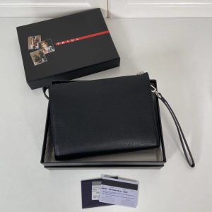 Replica Prada Saffiano Pouch 4 Replica Prada Saffiano Pouch - near-authentic luxury replica handbag