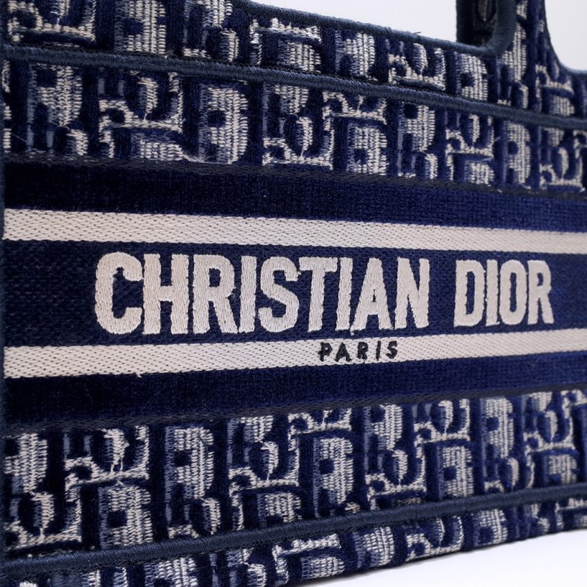 Replica Dior Tote Book Mini CD Blue - ultra-realistic fake designer tote