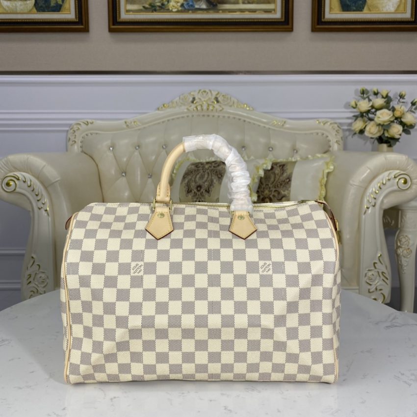 Replica Louis Vuitton Speedy White Grid 4 Replica Louis Vuitton Speedy White Grid - near-authentic luxury replica handbag