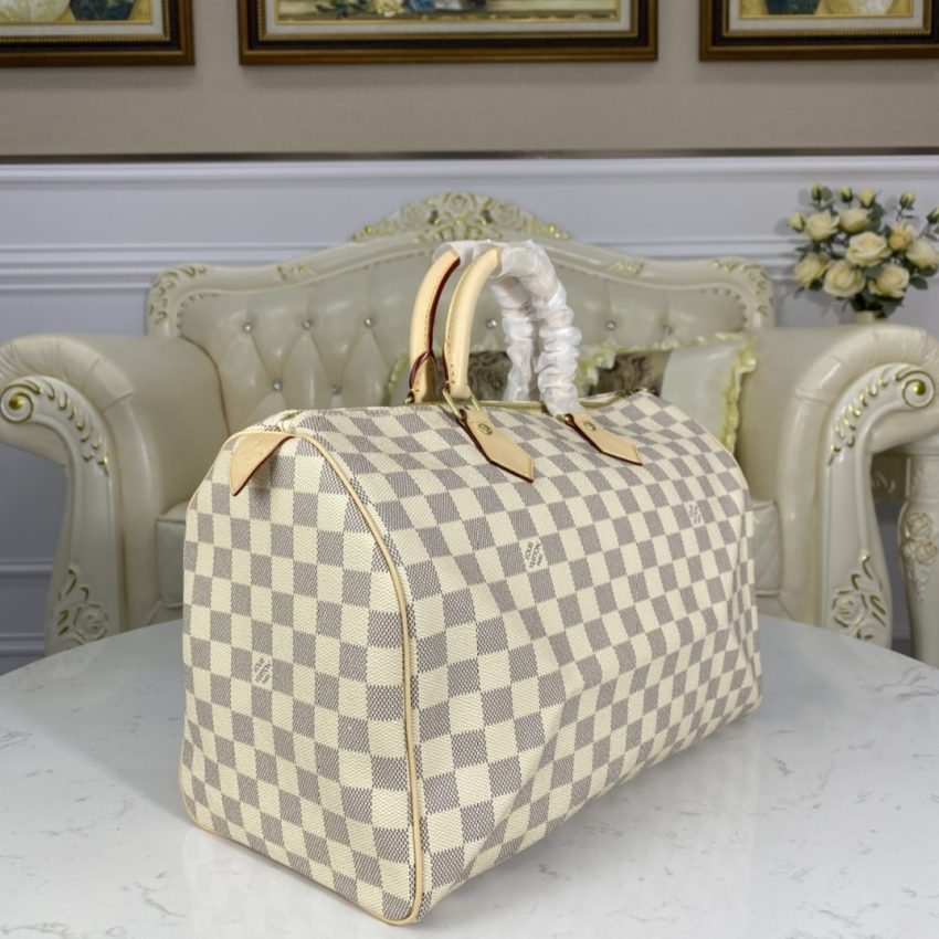 Replica Louis Vuitton Speedy White Grid 8 Replica Louis Vuitton Speedy White Grid - near-authentic luxury replica handbag