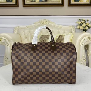 Replica Louis Vuitton Speedy Brown Grid 1 Replica Louis Vuitton Speedy Brown Grid - high-end fake designer purse