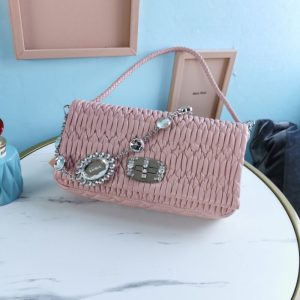Replica Miu Miu Crystal Handbag Pink 1 Replica Miu Miu Crystal Handbag Pink - 1:1 designer replica handbag