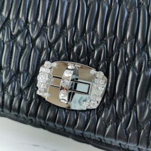 Replica Miu Miu Crystal Handbag Black 5 Replica Miu Miu Crystal Handbag Black - high-accuracy replica luxury purse