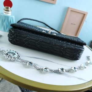 Replica Miu Miu Crystal Handbag Black 7 Replica Miu Miu Crystal Handbag Black - elite superclone designer purse