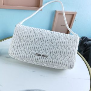 Replica Miu Miu Crystal Handbag White 2 Replica Miu Miu Crystal Handbag White - realistic designer-inspired fake bag