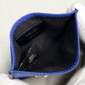 Replica Fendi Card Holder Blue 6 Replica Fendi Card Holder Blue - premium-grade designer purse dupe