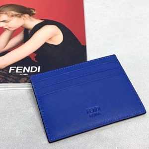 Replica Fendi Card Holder Blue 8 Replica Fendi Card Holder Blue - 1:1 designer replica handbag