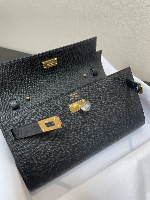 Replica Hermes Kelly Elan Black - ultra-realistic fake designer tote