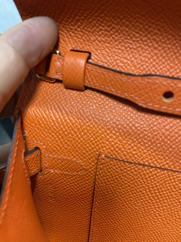 Replica Hermes Kelly Elan Orange 8 Replica Hermes Kelly Elan Orange - 1:1 designer replica handbag