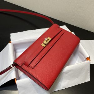 Replica Hermes Kelly Elan Red 6 Replica Hermes Kelly Elan Red - realistic designer-inspired fake bag