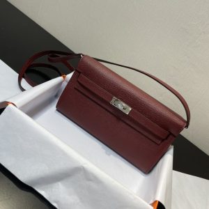 Replica Hermes Kelly Elan Bordeaux 1 Replica Hermes Kelly Elan Bordeaux - top-tier luxury replica shoulder bag