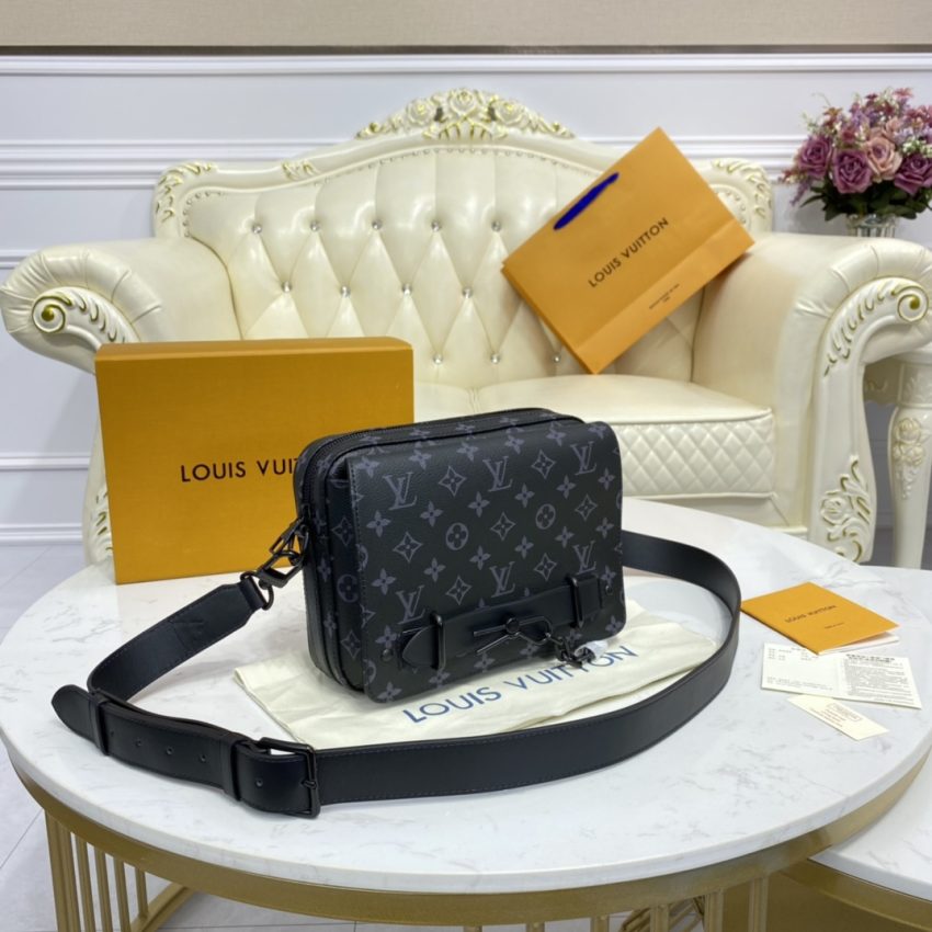 Replica Louis Vuitton Steamer Messenger Black Canvas 5 Replica Louis Vuitton Steamer Messenger Black Canvas - high-end fake designer purse