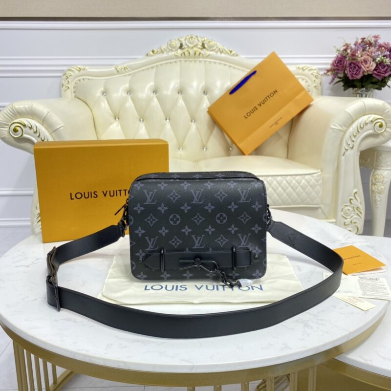 Replica Louis Vuitton Steamer Messenger Black Canvas 1 Replica Louis Vuitton Steamer Messenger Black Canvas - best-selling designer handbag dupe